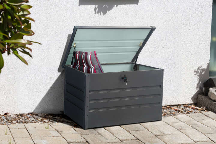 floraworld Metall Aufbewahrungsbox 270 l mit Schloss